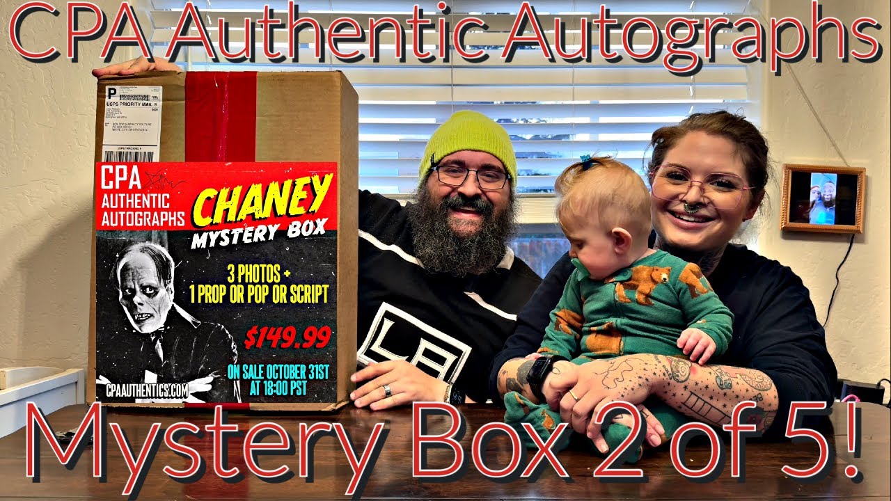 CPA Authentic Autographs $150 Chaney Horror Autograph Mystery Box!