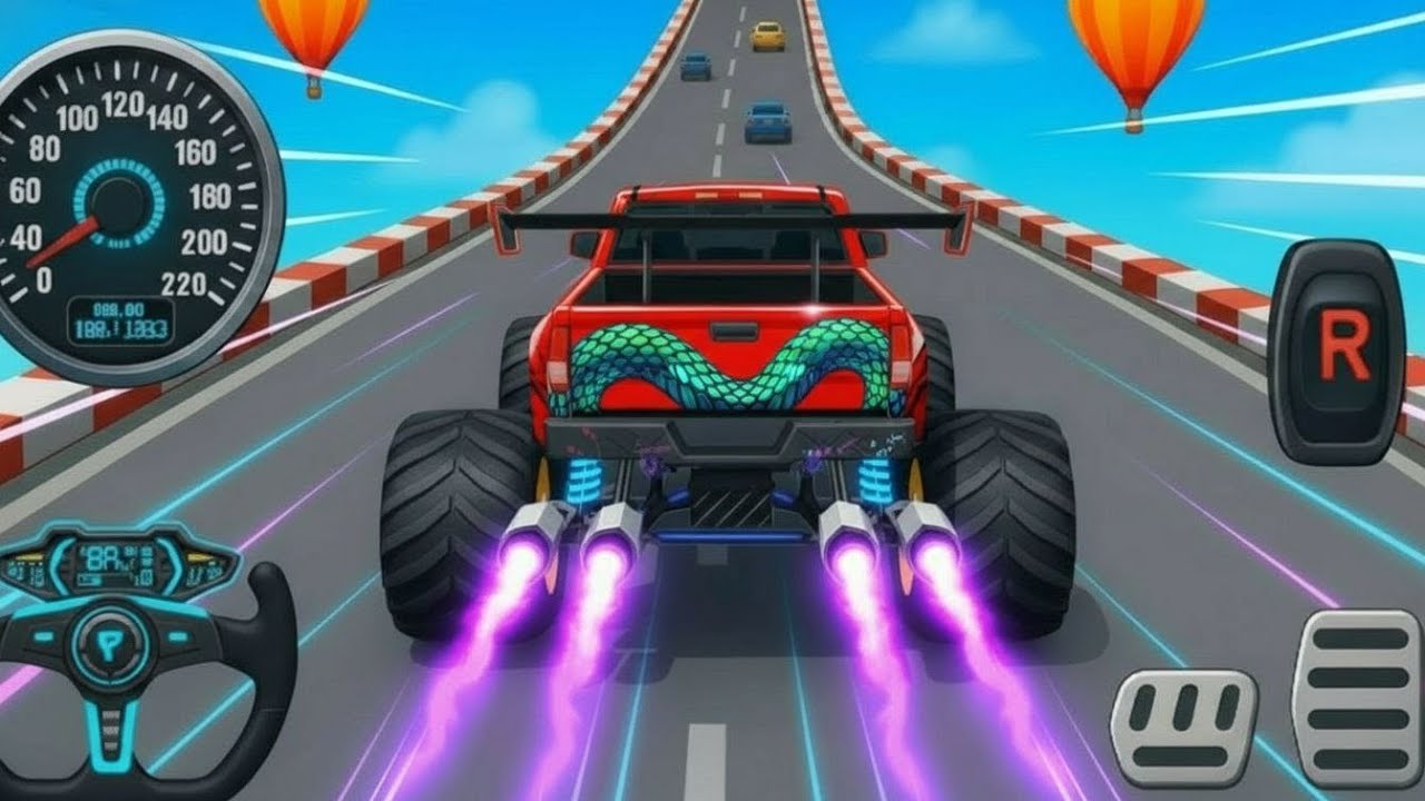 Watch Monster Trucks: Epic New Monster Trucks Racing & High-Speed Stunts on Off-Road Track!