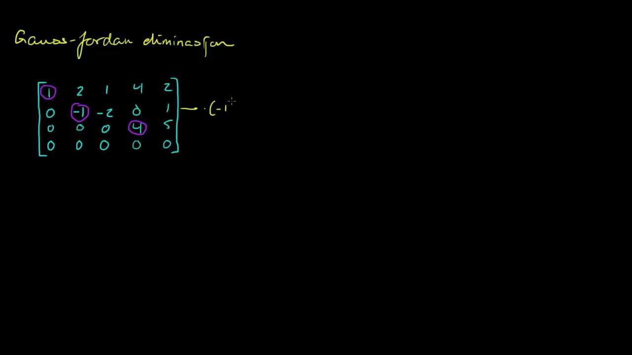 Gauss-Jordan eliminasjon 1