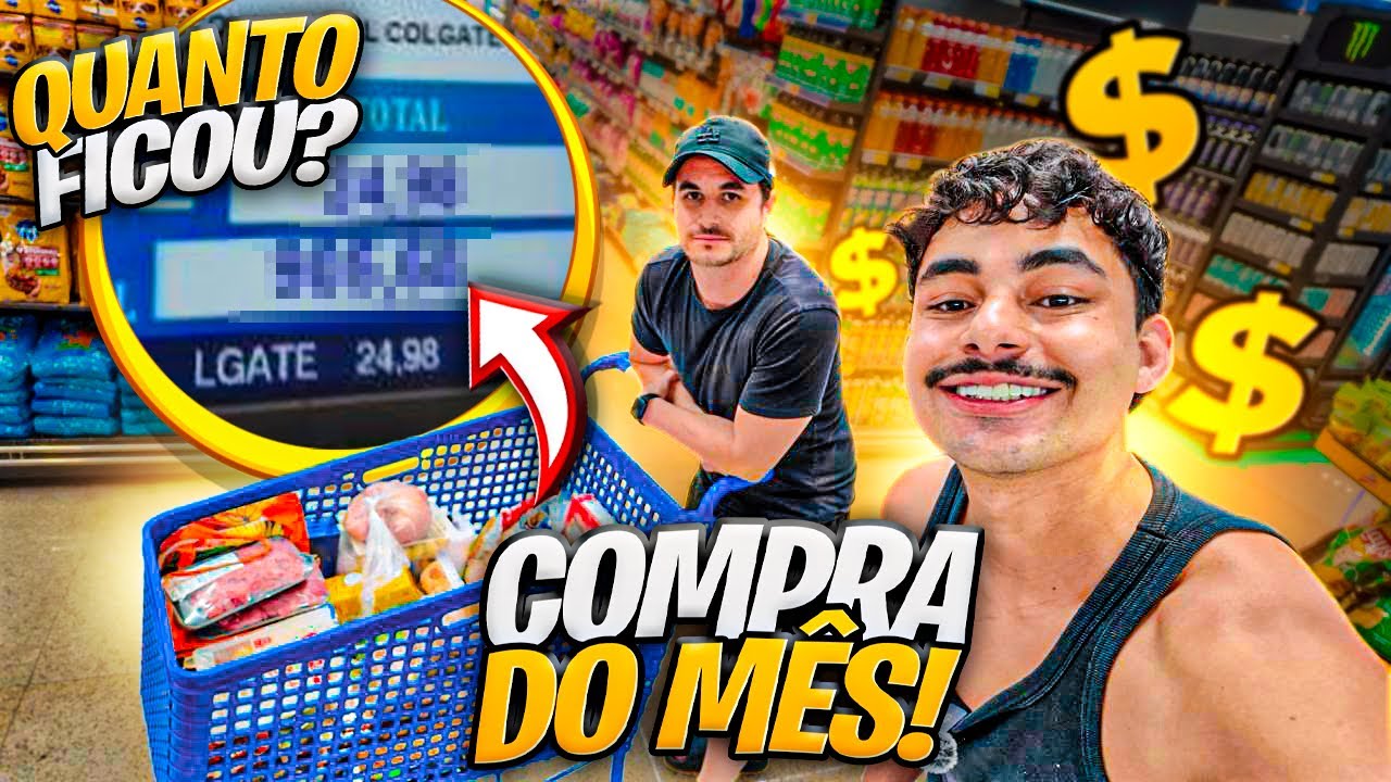 NOSSA COMPRA DO MÊS |  rotina real de um CASAL!