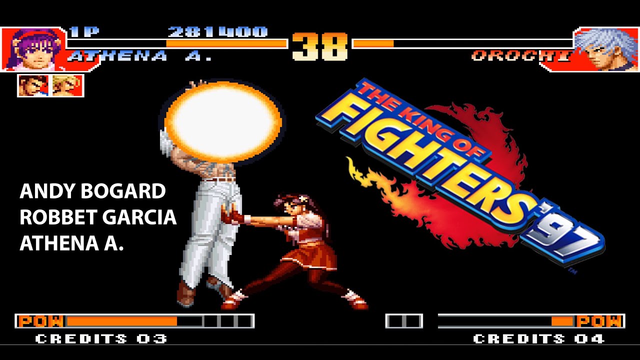Афина Асамия vs Роберт Гарсия vs Энди Богард | KOF '97 🔥 Афина Асамия, Роберт, Энди