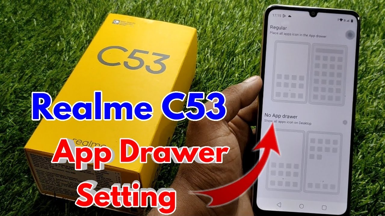realme c53 drawer mode, realme c53 app drawer setting