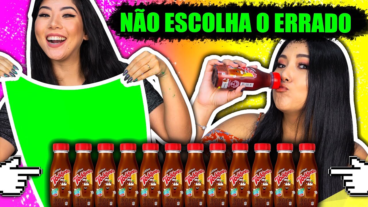 N&Atilde;O ESCOLHA O TODDYNHO ERRADO! - Slime challenge | Blog das irm&atilde;s