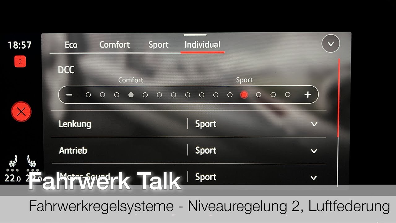 Fahrwerkregelsysteme 10 - Niveauregelung 2, Luftfederung