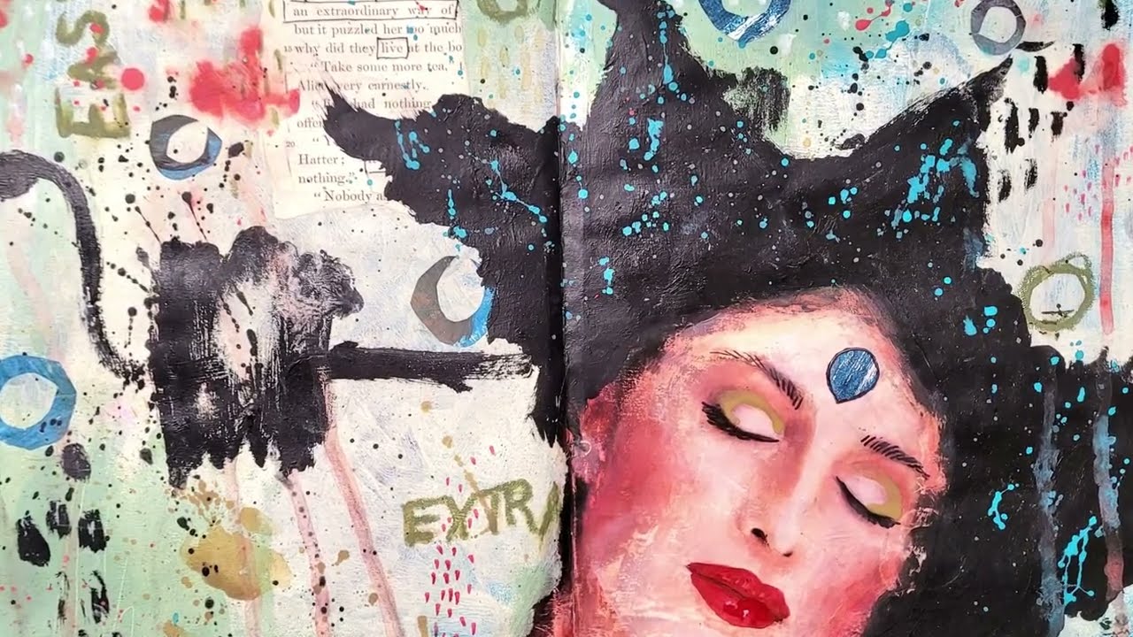 Free Flow Kreativ Oase - Mixed Media Online LIVE Kurs - Art Journaling - Anfänger + Fortgeschrittene