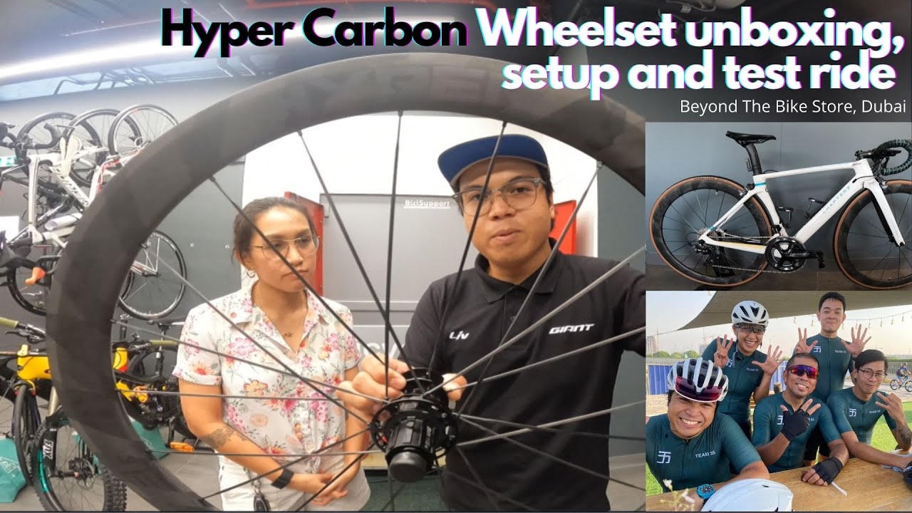 Ang bilis ko! Hyper Carbon Wheelset unboxing, set-up & test ride | Team Corpuz