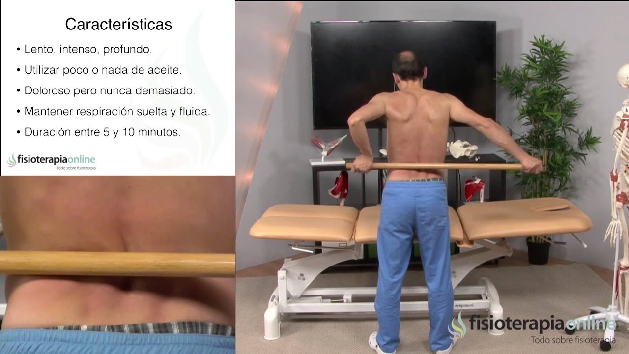 Cómo relajar las lumbares con un automasaje con palo