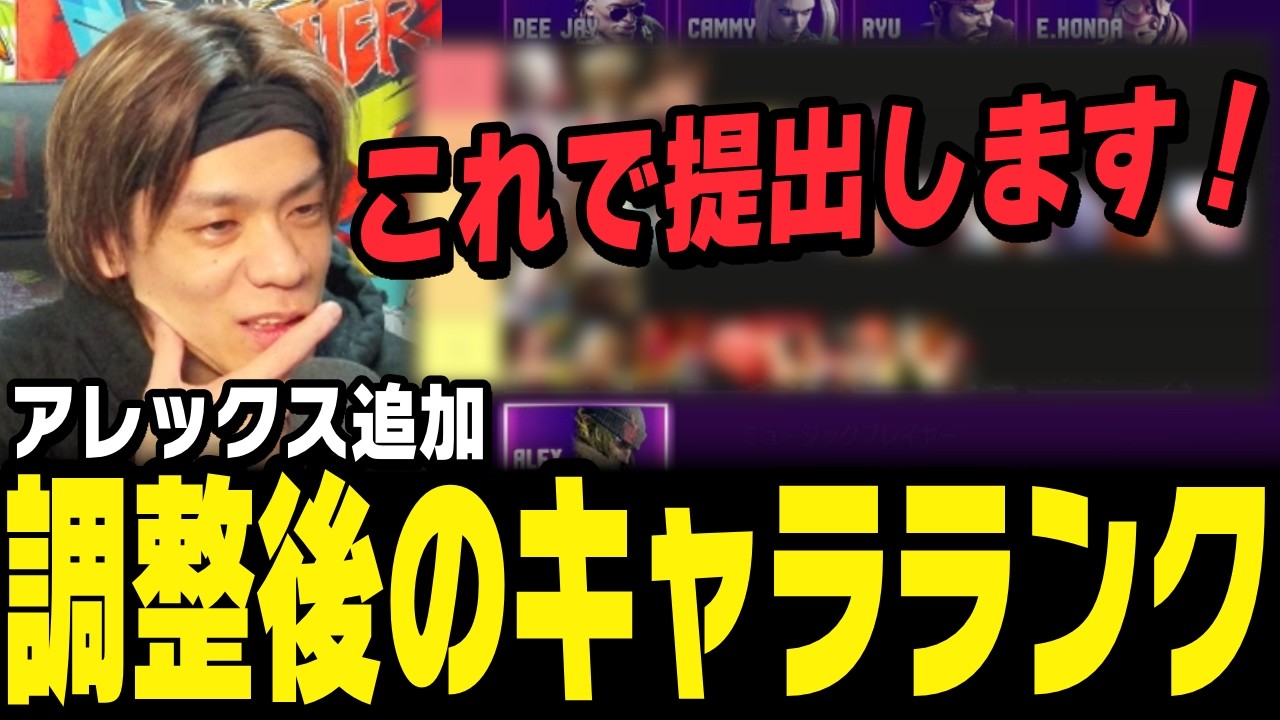 【スト6、SF6】調整後のキャラランクはどうなった&hellip;？