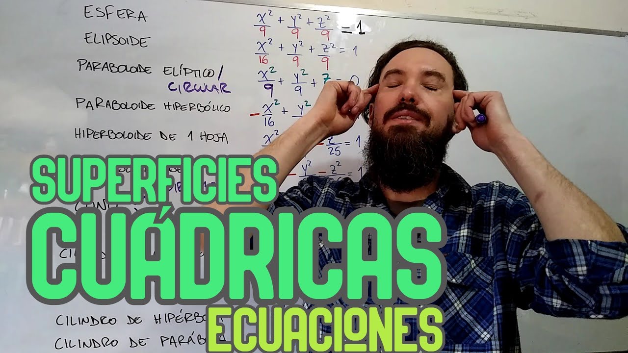 Superficies CUÁDRICAS 1: Identificando las ecuaciones
