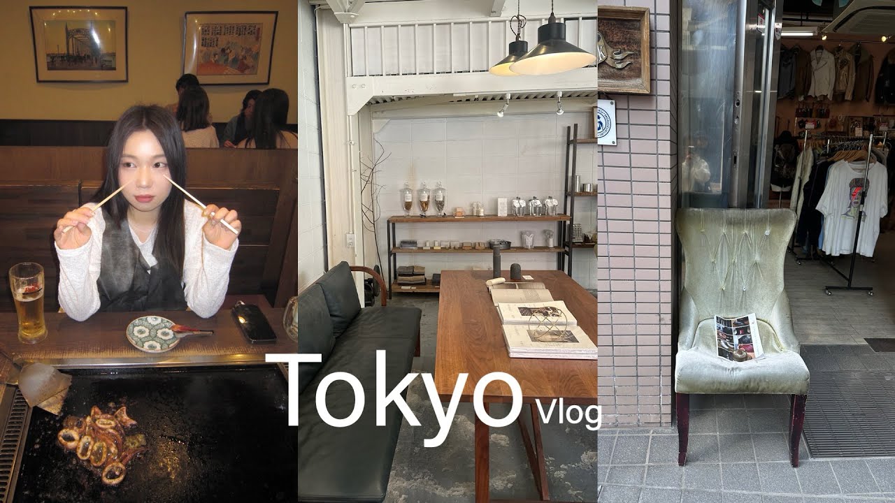 🗼Tokyo Vlog.(2박3일)나혼자 도쿄 브이로그 | 소품샵•편의점•아사쿠사•몬자야끼•등심카츠•아키하바라 |