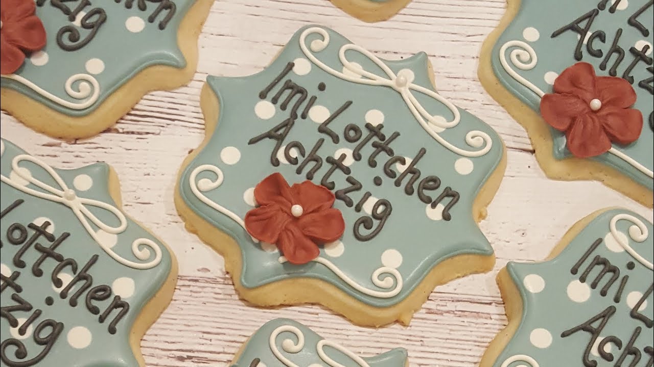 Vintage Plaque Sugar Cookies on Kookievision by Sweethart Baking Experiment