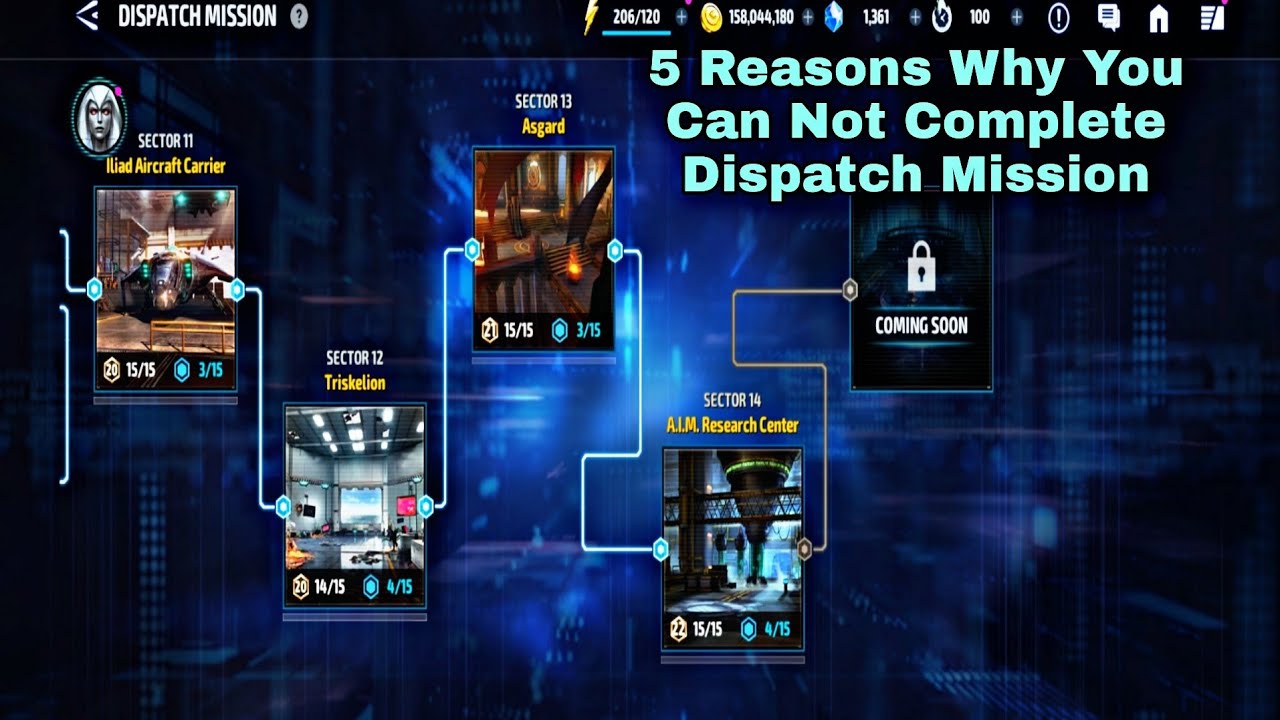 5 Reasons Why You Can Not Complete Dispatch Mission - Marvel Future Fight