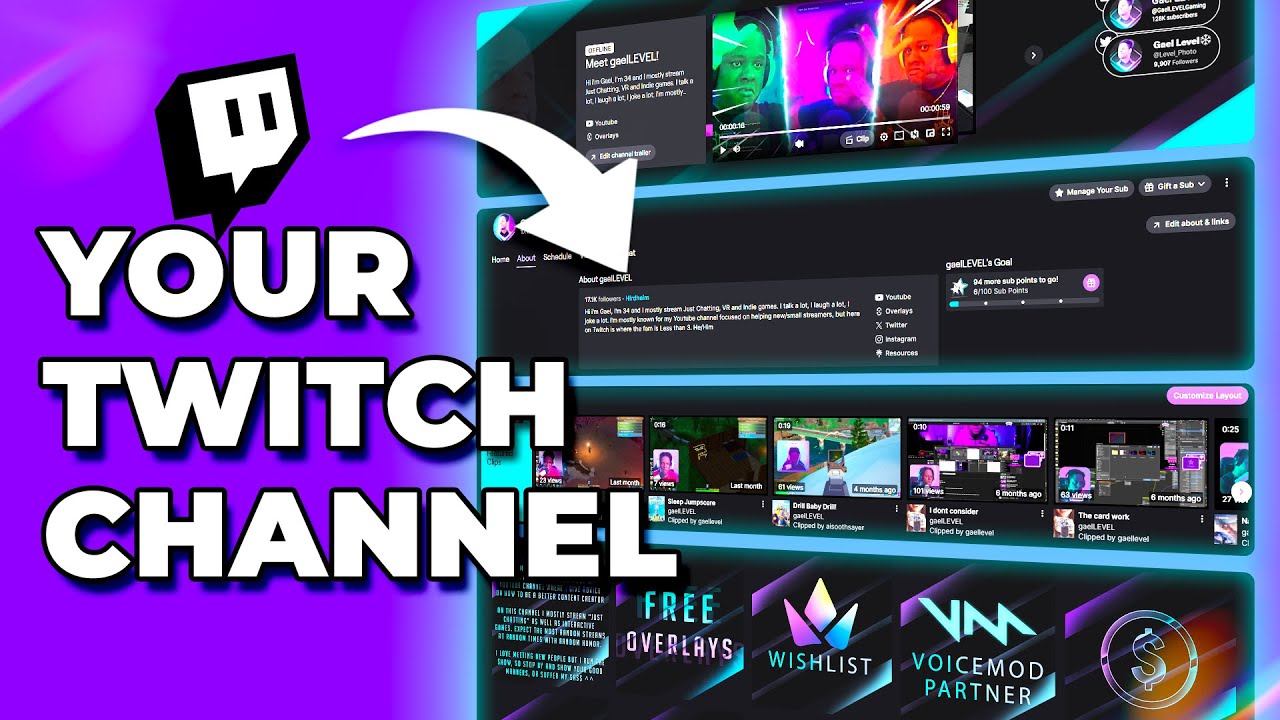 Customize your Twitch channel in 2025 - Step by step