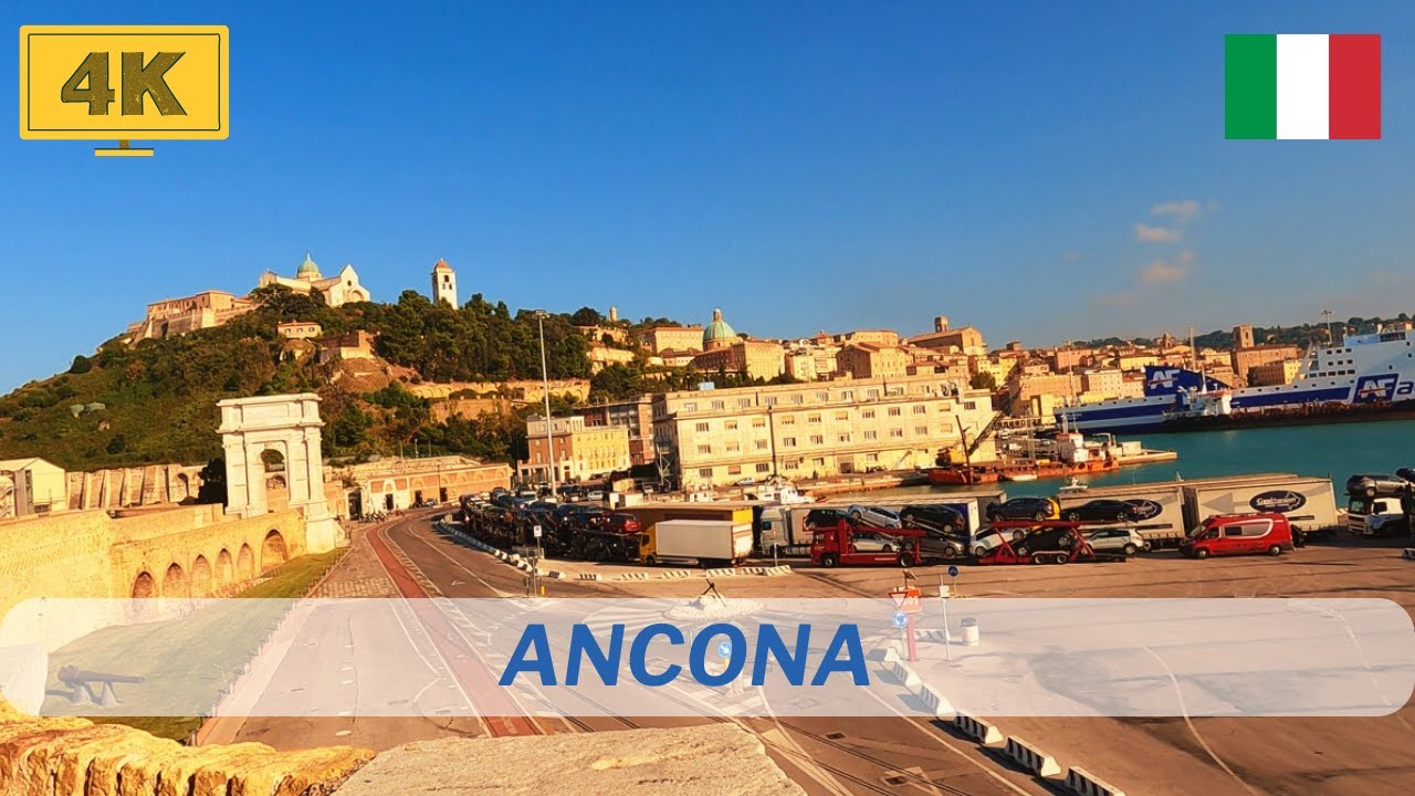 Ancona, Tour of the ancient area, Italy gem, Italy walking tour 4k, what to see in marche region?