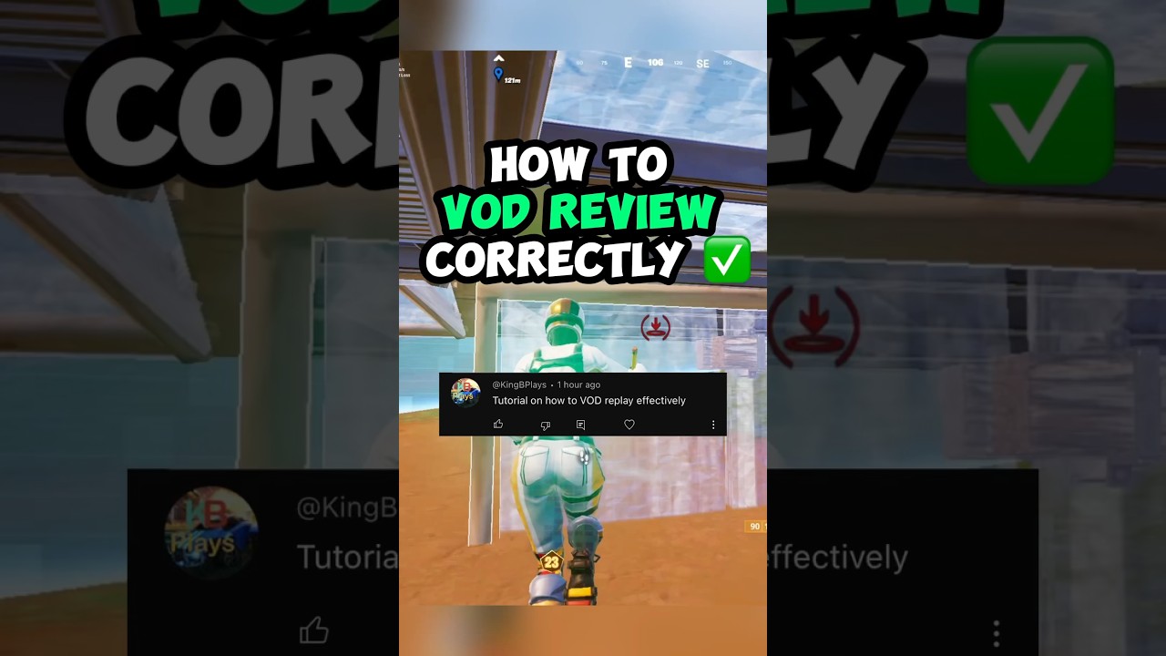 How to VOD Review Correctly ✅ #fortnitetips #vodreview #fortniteshorts #howtogetbetteratfortnite