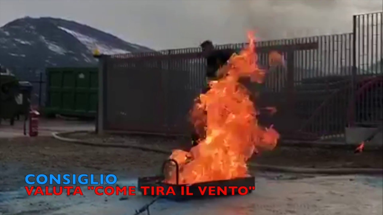 Corso antincendio: prova pratica di spegnimento