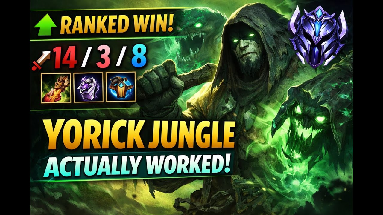 I made mistakes - but still won ranked as Yorick Jungle!