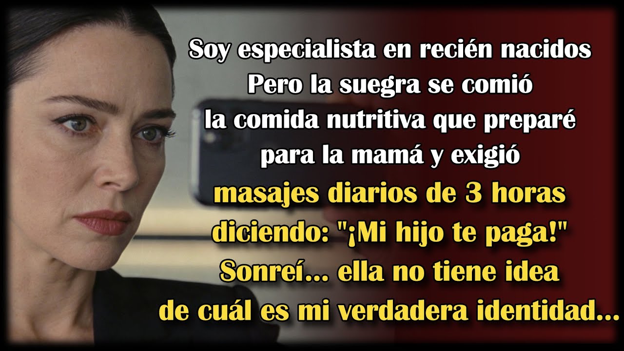 Soy especialista en recién nacidos.Pero la suegra de mi clienta me exigió masajes diarios,así que...