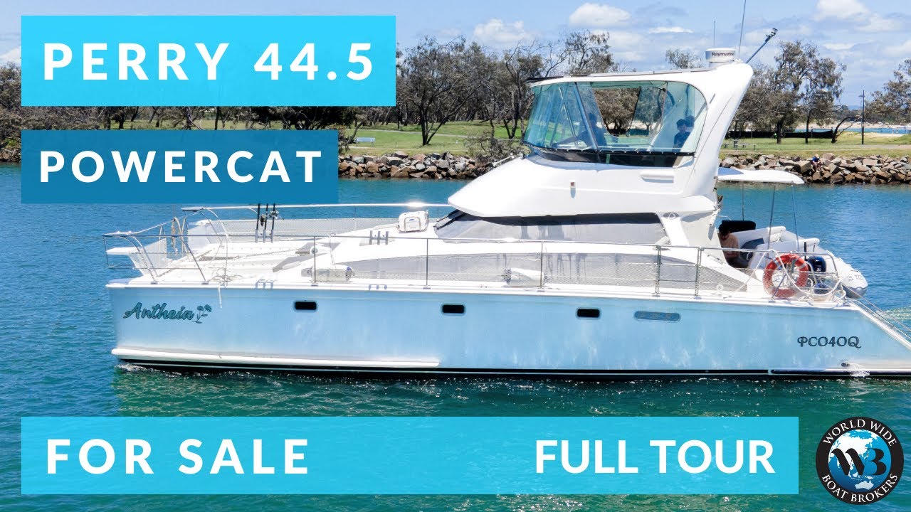 Perry 44.5ft Power Cat / Flybridge Cruiser FOR SALE 🔥