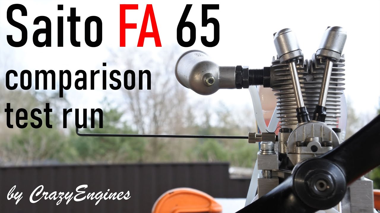 Saito FA 65 comparison test run