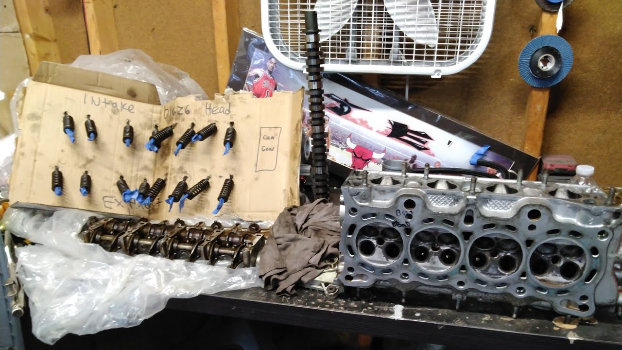 D16z6 head disassembly for machine shop and D16A head removal