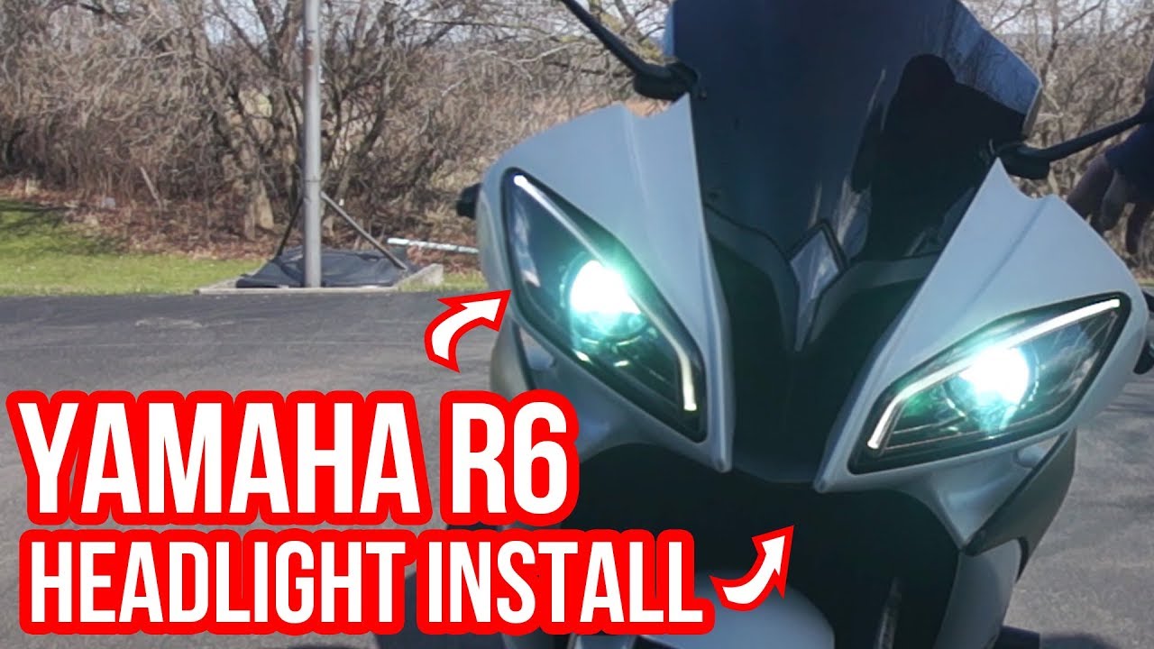 KT V2 Yamaha R6 headlight install