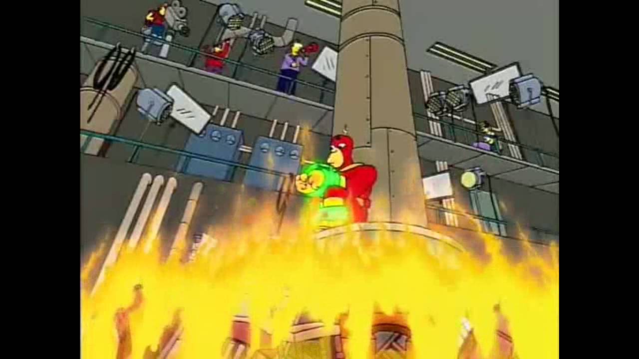 Los Simpson - Escena del acido El Hombre Radioactivo