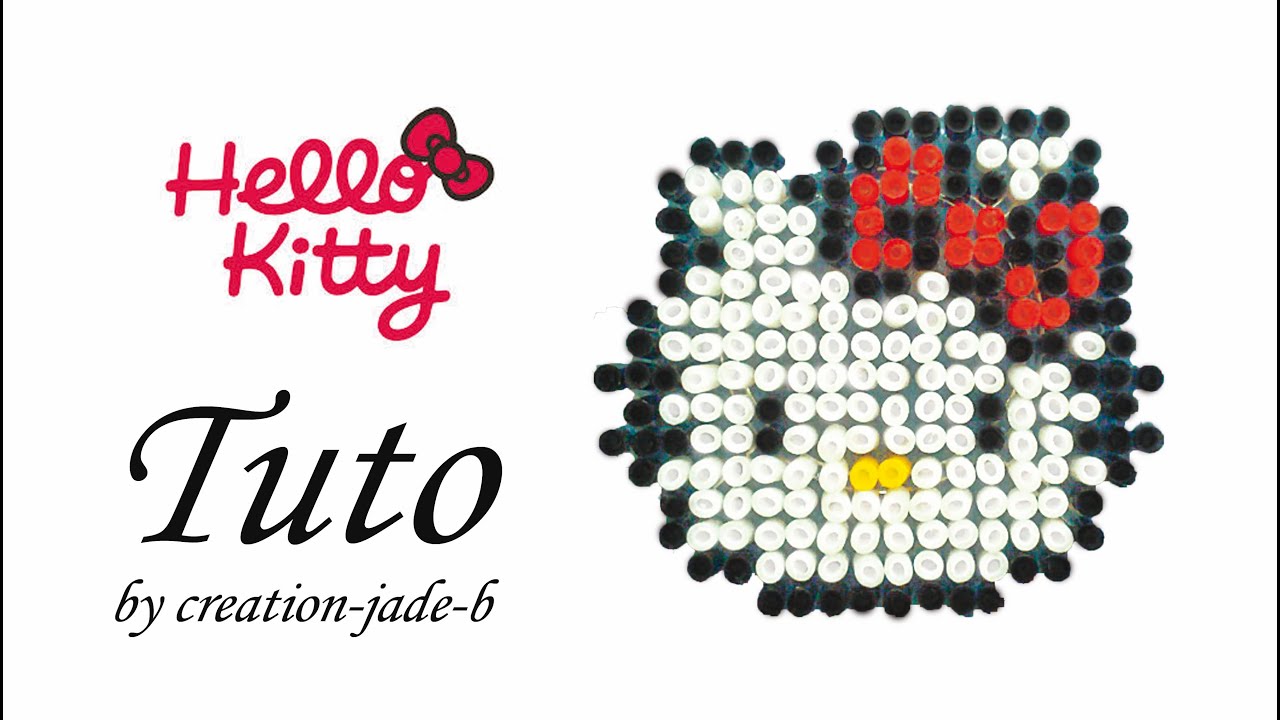 Tuto Perles à repasser (Hama) - Hello Kitty !