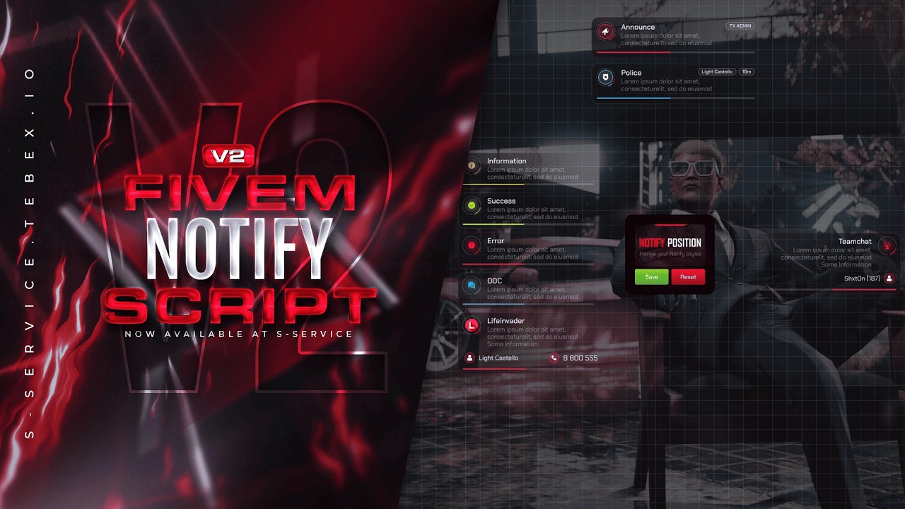 [ESX/QB] S - Notify V2 | Premium 3 in 1 Notify System