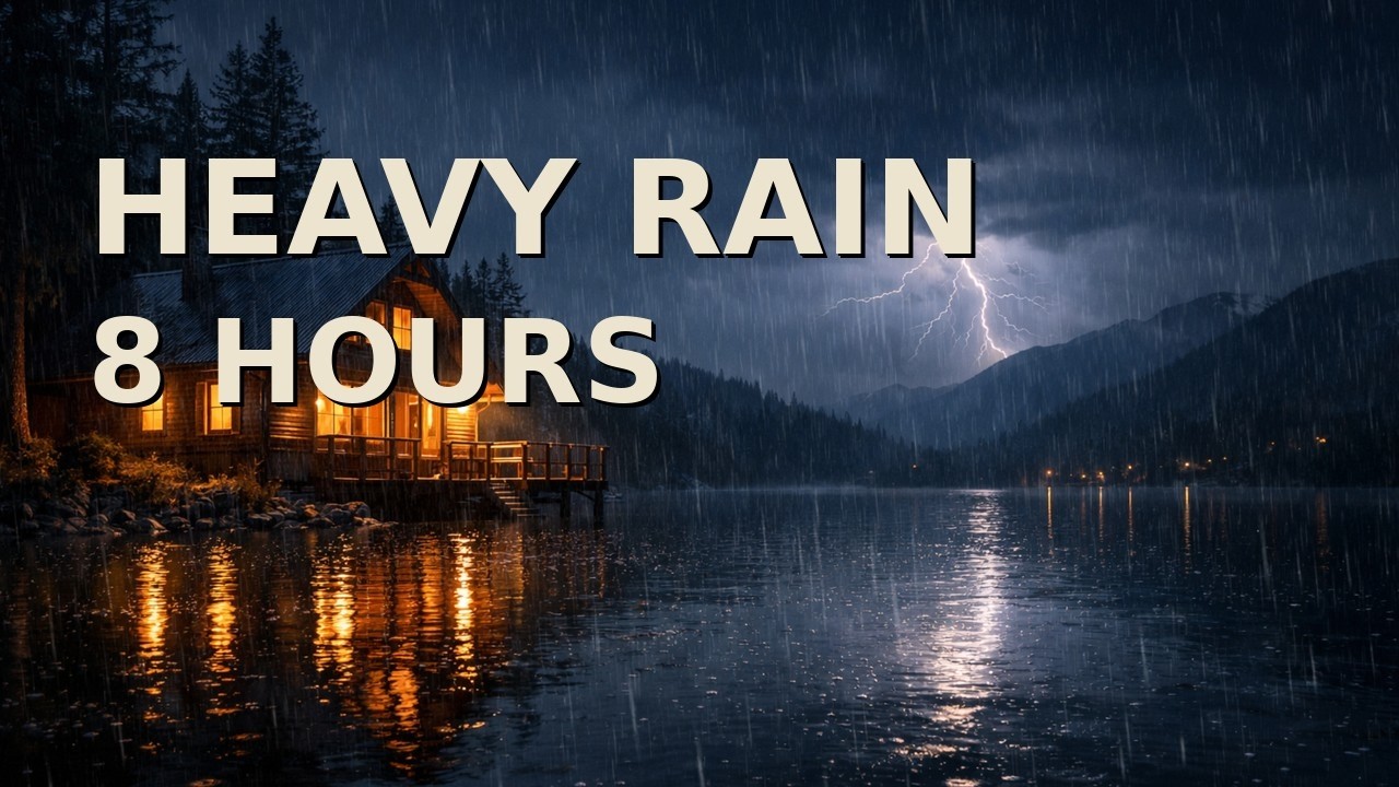🔴 LIVE 24/7 Rain & Fireplace 🌧🔥 Sleep & Relaxation