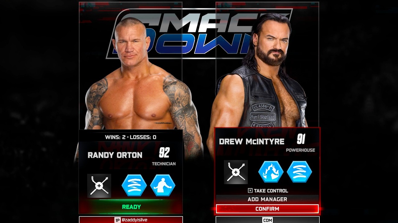 Drew McIntyre vs. Randy Orton - One on One Single's Match SmackDown : WWE 2K25
