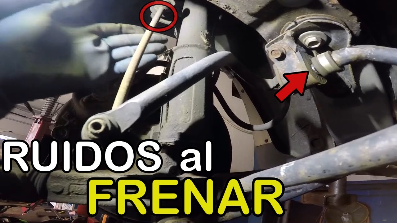 5 PARTES de SUSPENSION que al FRENAR provocan CRUJIDOS o GOLPETEOS metalicos!!!
