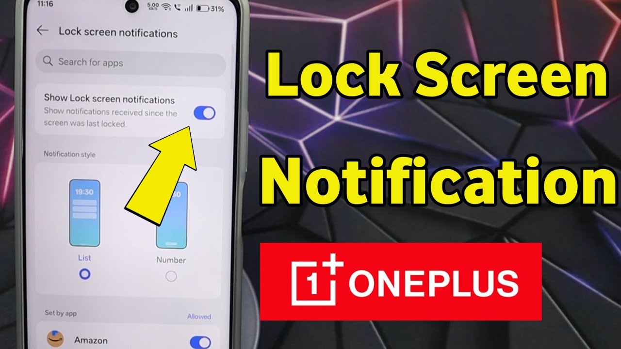 Oneplus Notification Settings Lock Screen | Lock Screen Notification Oneplus