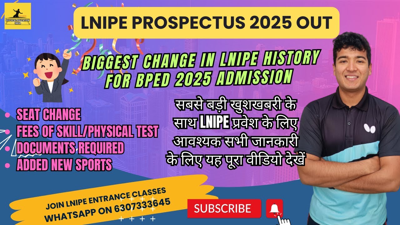 LNIPE Prospectus 2025 Out Now | LNIPE BPEd MPEd 2025 Prospectus