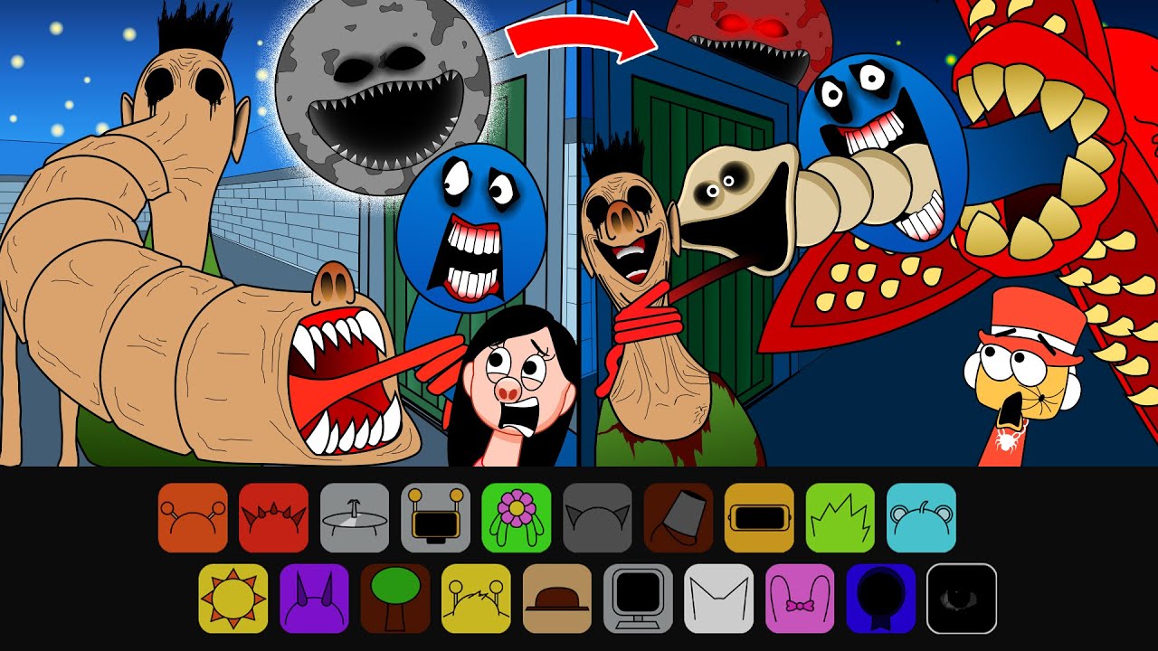 Incredibox Sprunki Retake Sinner Edition: HAMOOD HABIBI.EXE Hungry Snake/Worm Hide&Seek MOON WOKE UP