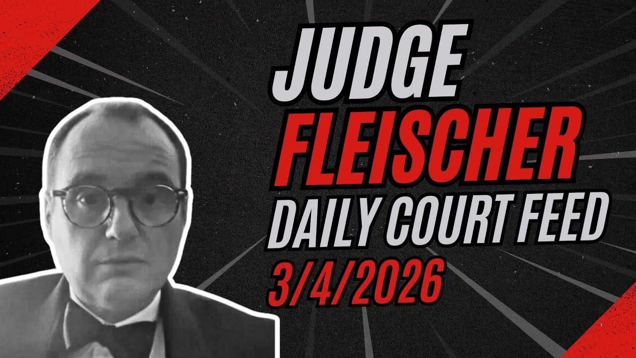 Judge Fleischer Is Back!? Daily Court Feed 3/4/2026