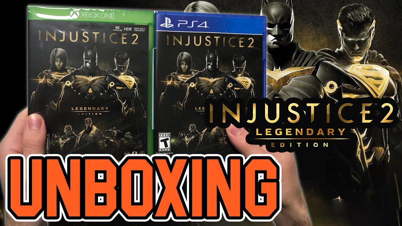 Распаковка Injustice 2 Legendary Edition (PS4/Xbox One)!!