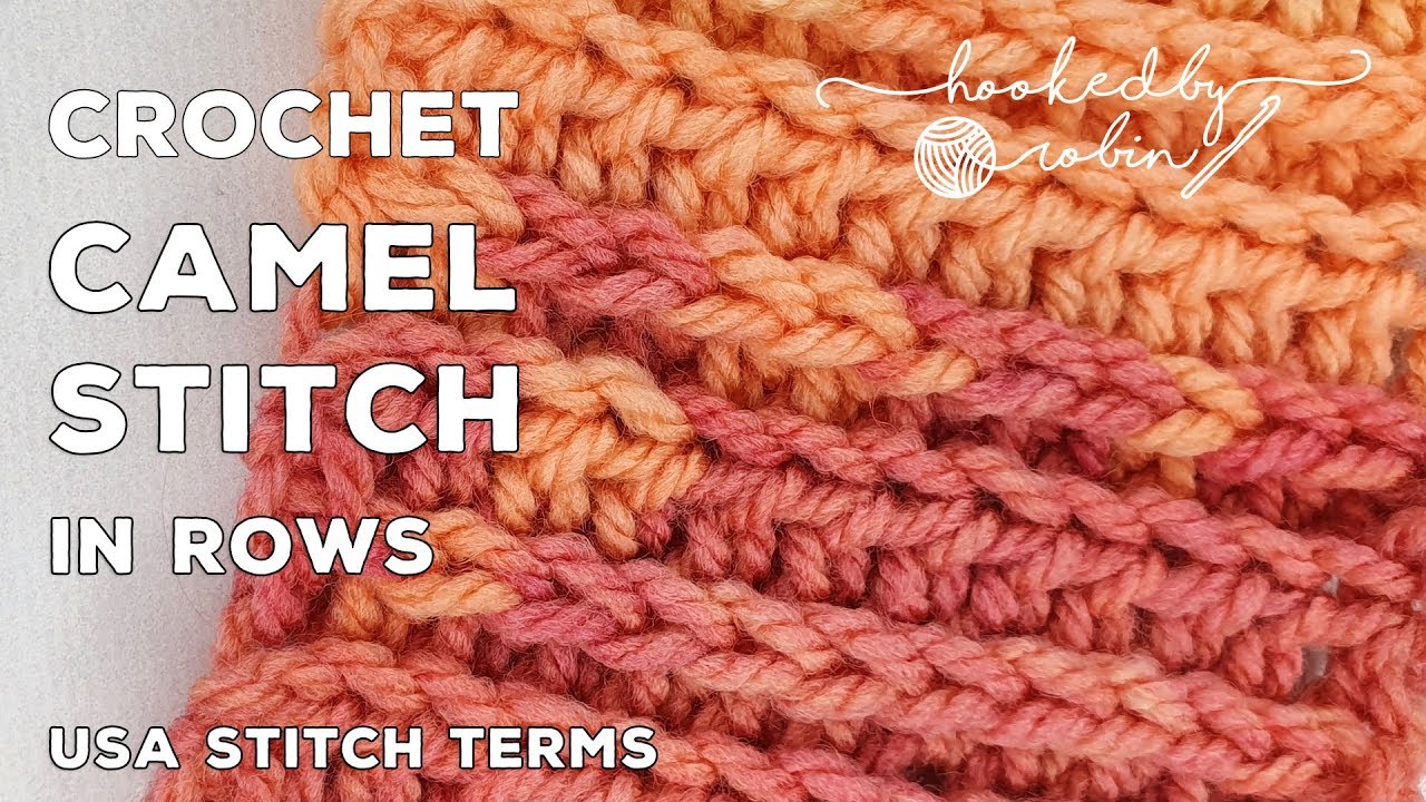 Crochet Camel Stitch in Rows | HDC in the 3rd Loop | Faux Knit Crochet Stitch