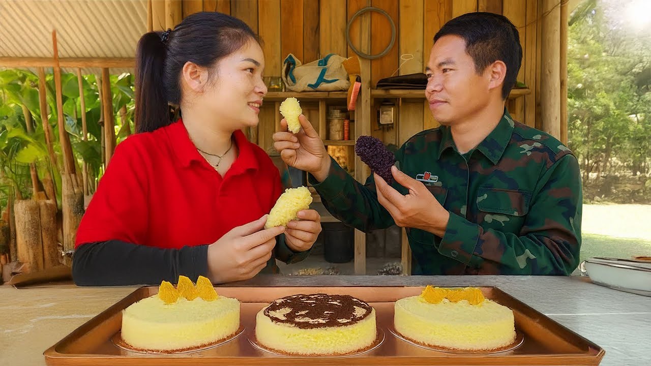 How to Make a Cake - Classic Vanilla Cake Recipe | Ly Tieu ha
