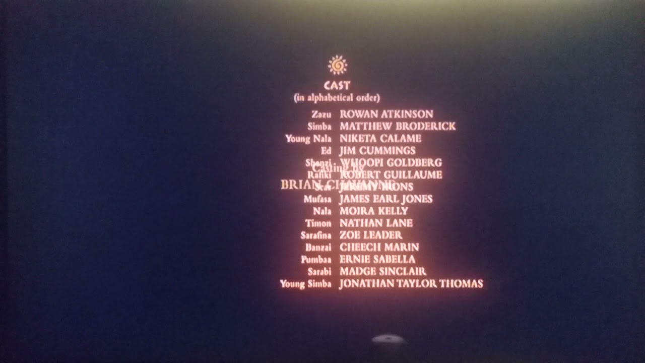 Can you feel the love tonight (Elton John) on the Special Edition of the lion king.