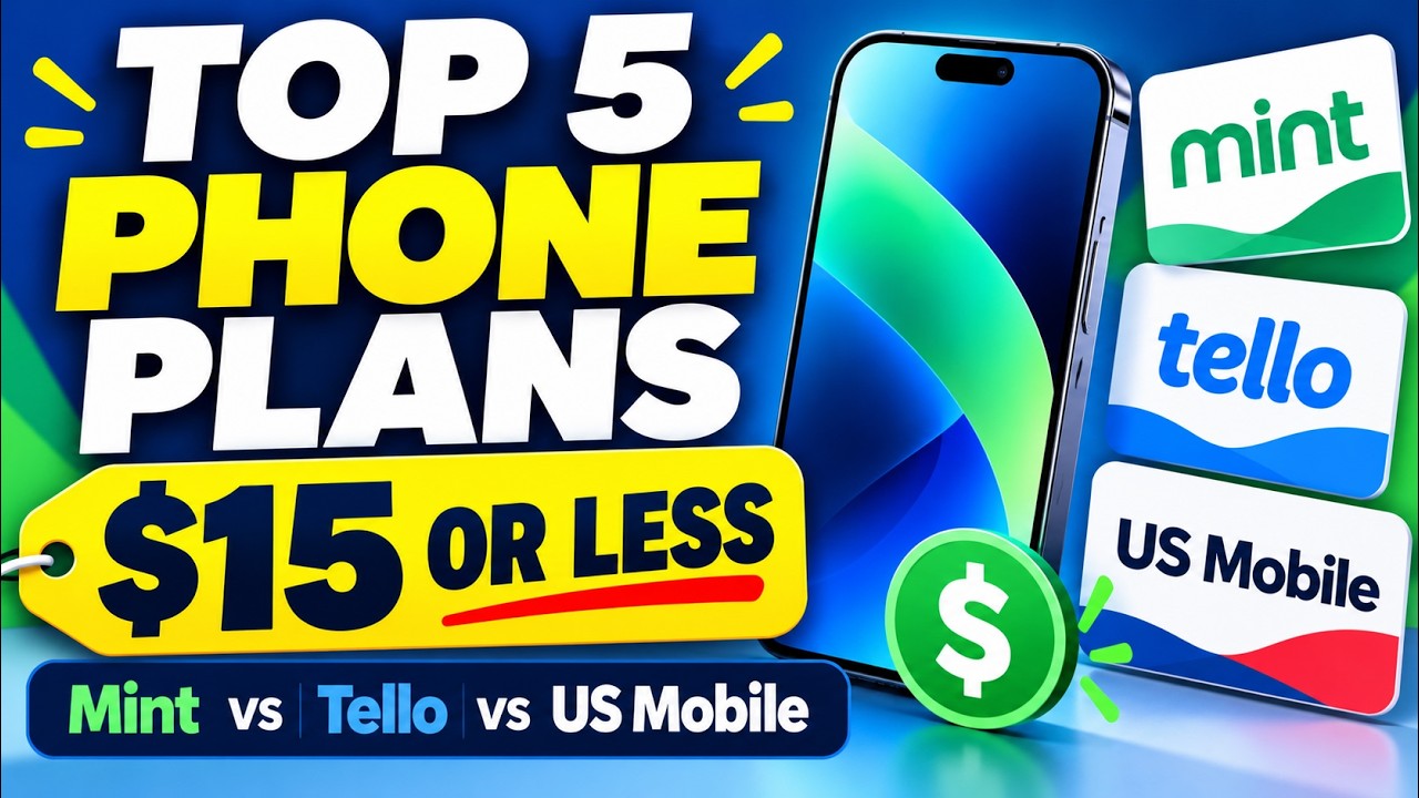 Best Cheap Phone Plans for $15 or Less (2026) | Mint vs Tello vs US Mobile