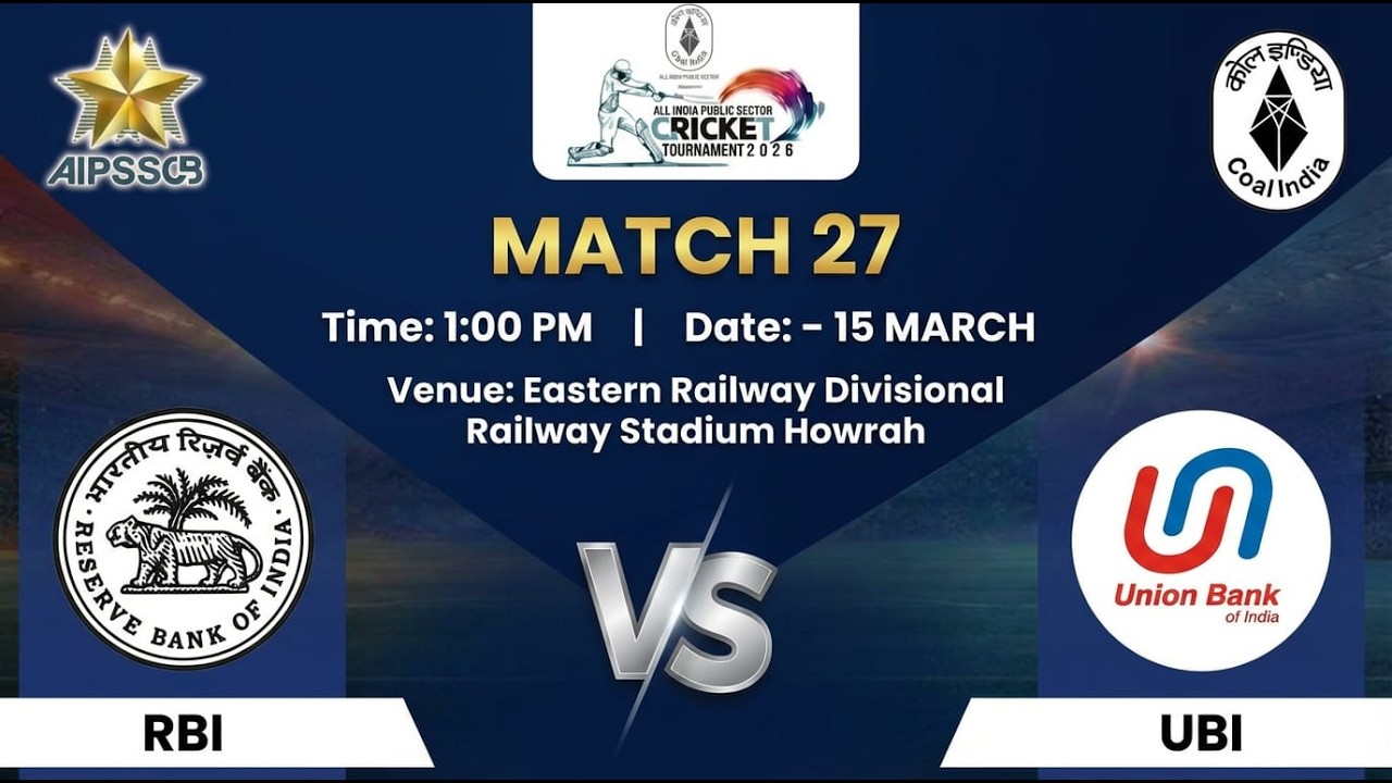 RBI VS UBI   | AIPS T20 Cricket League 2026 – Kolkata | Live Cricket