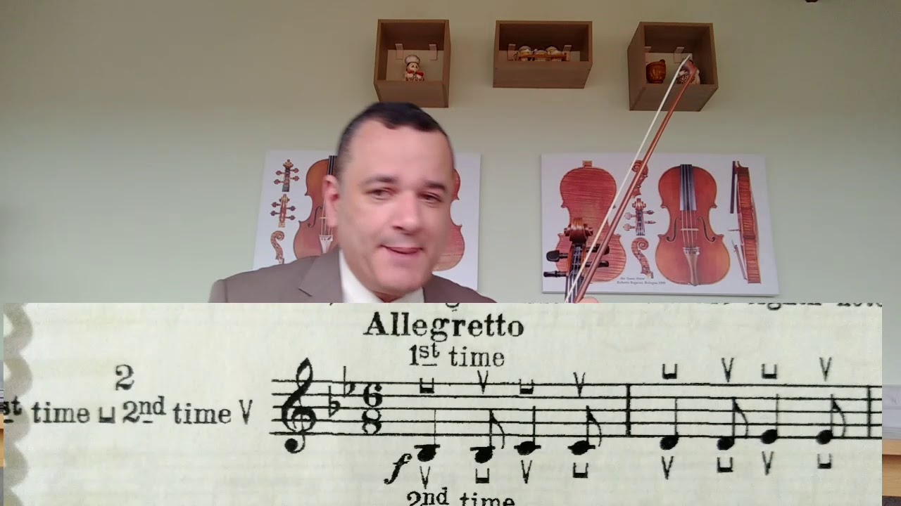 AULA 58 METODO VIOLINO LAOUREUX VOL1 - PAG 44/45