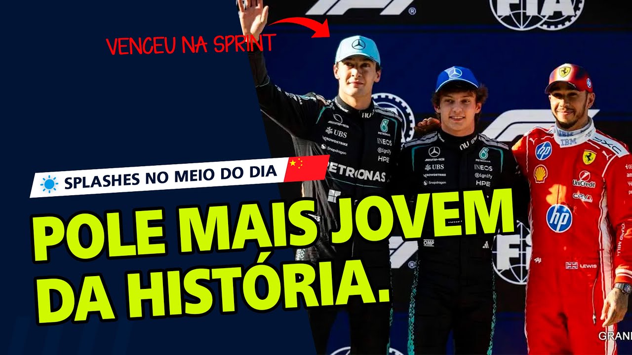 Antonelli faz história com a pole mais jovem da F1 e Russell vence a Sprint | GP da China 2026 #f1