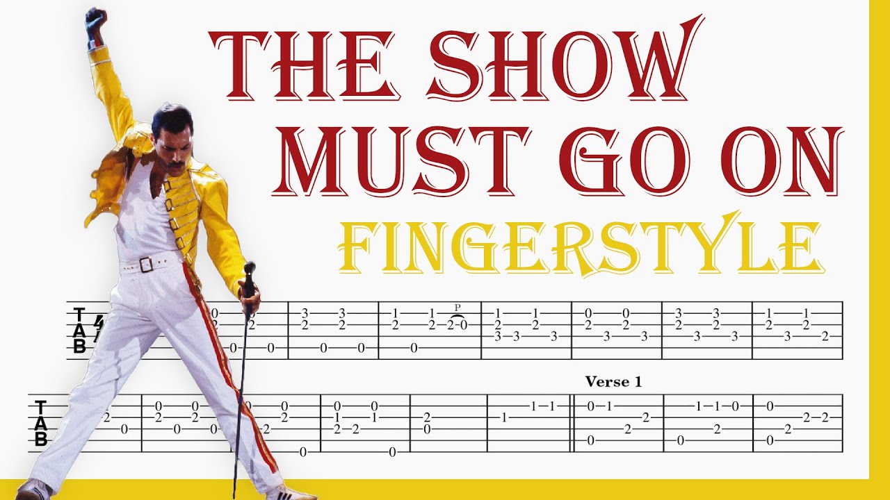 The Show Must Go On - Queen | TAB Fingerstyle for Guitar