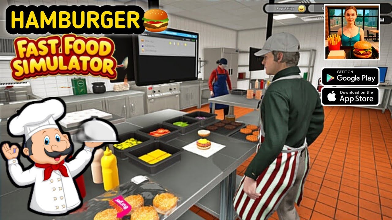 HAMBURGER SIMULATOR FOOD (New Fast Food Simulator)🍔 - Android Gameplay 2025