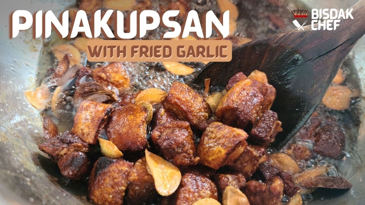 Pinakupsan Baboy | Bisaya Recipe | Rendered Pork Belly | Hinilisan with fried garlic