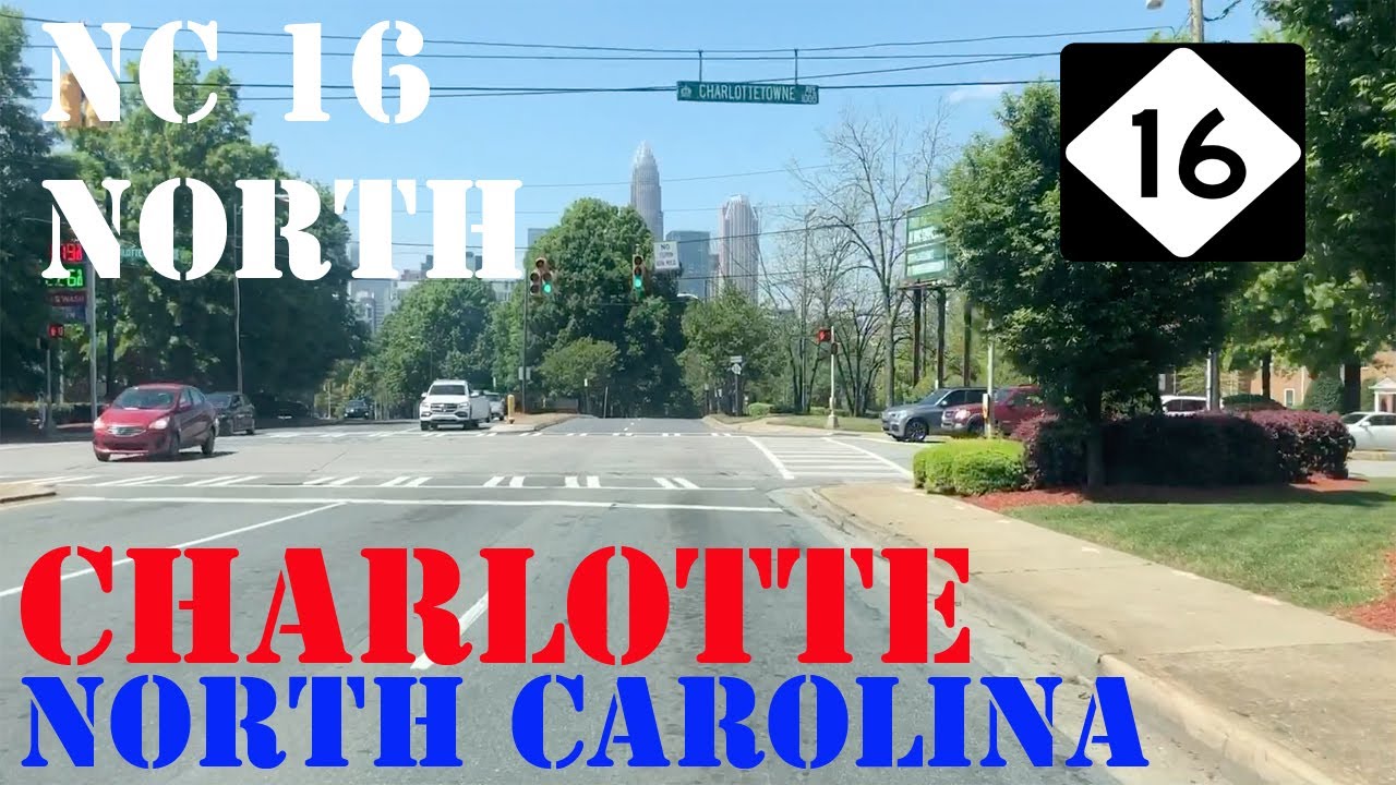 NC 16 North - Waxhaw to Mountain Island Lake Charlotte - North Carolina - Highway Drive
