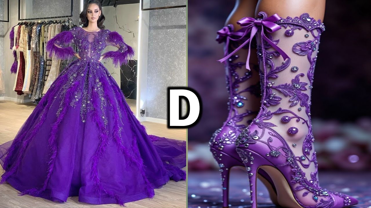 Beautiful Designer Gown With Matching Heels 👠 Trending Fashion 2026