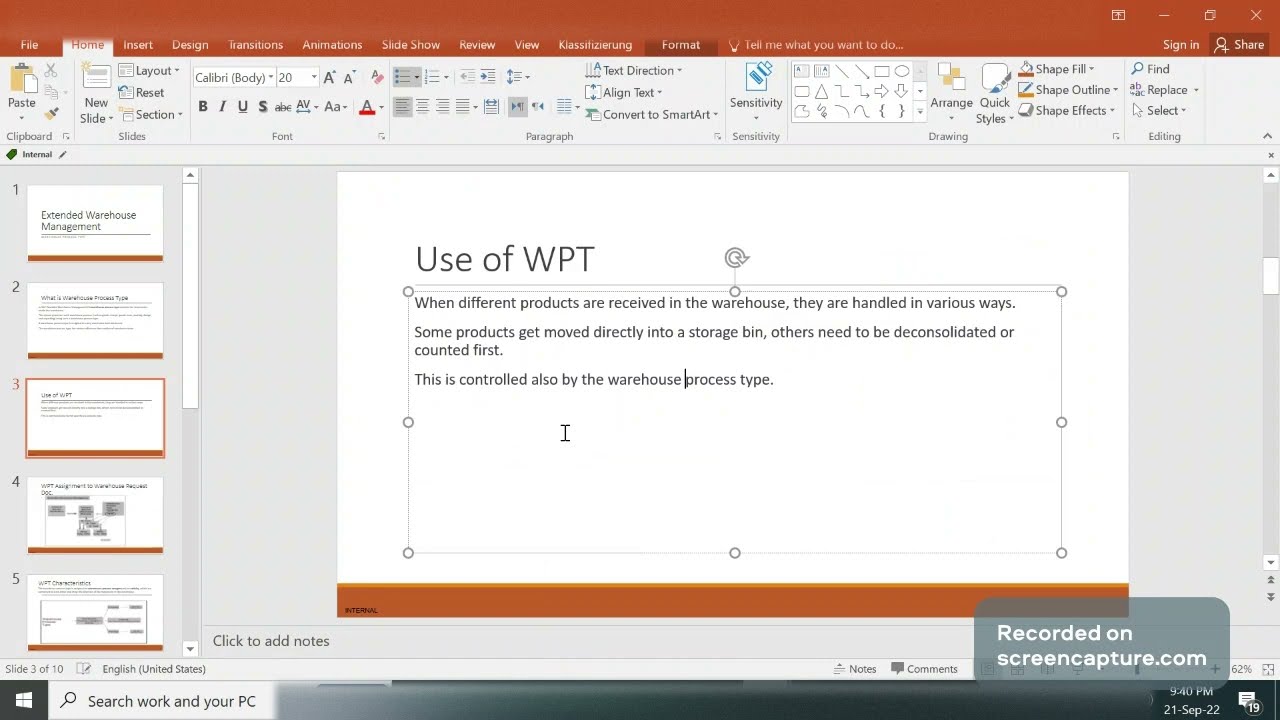 21 Sept Day 5 Warehouse process types #WPT and Determination of WPT